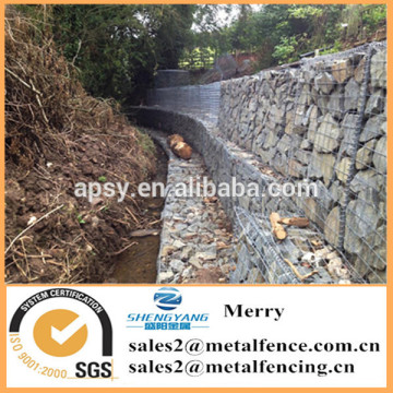 2mX0.5mX0.5m galvanizado Galfan 3mm soldado cerca de cesta de pedra Gabion para a erosão rio defesa e área de estar